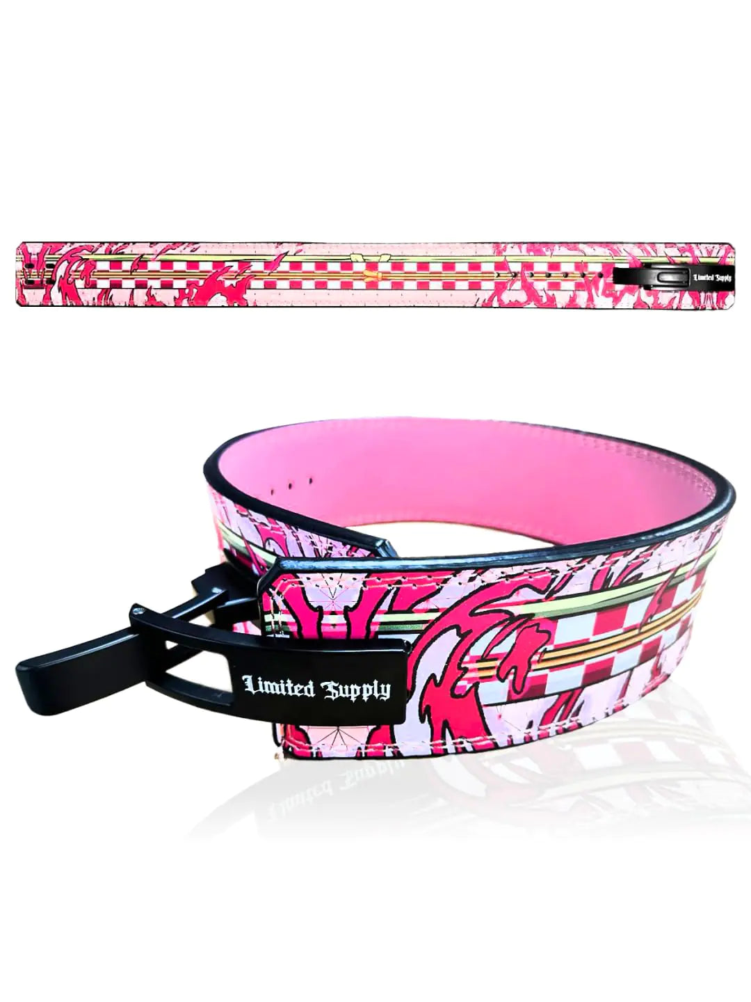 Anime Lever Belt - Weight Lifting Belt Heavy Duty Powerlifting Belt Gym Accessories For Men and Women - Weightlifting Gym Belt for Back Support and Deadlifts Squats 10mm Thickness PNZ-M