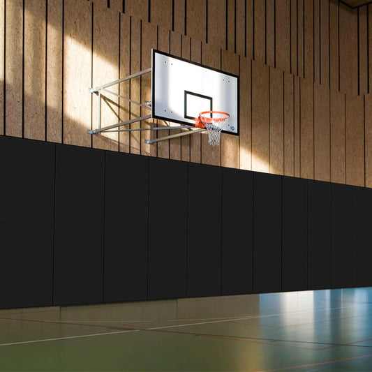 VANCL Wall Protection Pad 2x5 Gym Wall Padding for Gym 2ftx 5ft Wall Pads Basketball Mat Thick Pad Gymnasium Wall Padding Waterproof Durable Basketball Pads for Safety Black