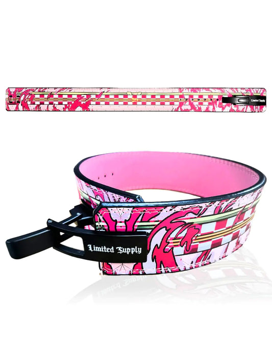 Anime Lever Belt - Weight Lifting Belt Heavy Duty Powerlifting Belt Gym Accessories For Men and Women - Weightlifting Gym Belt for Back Support and Deadlifts Squats 10mm Thickness PNZ-M